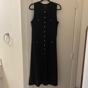 Black Sleeveless Work Dress
